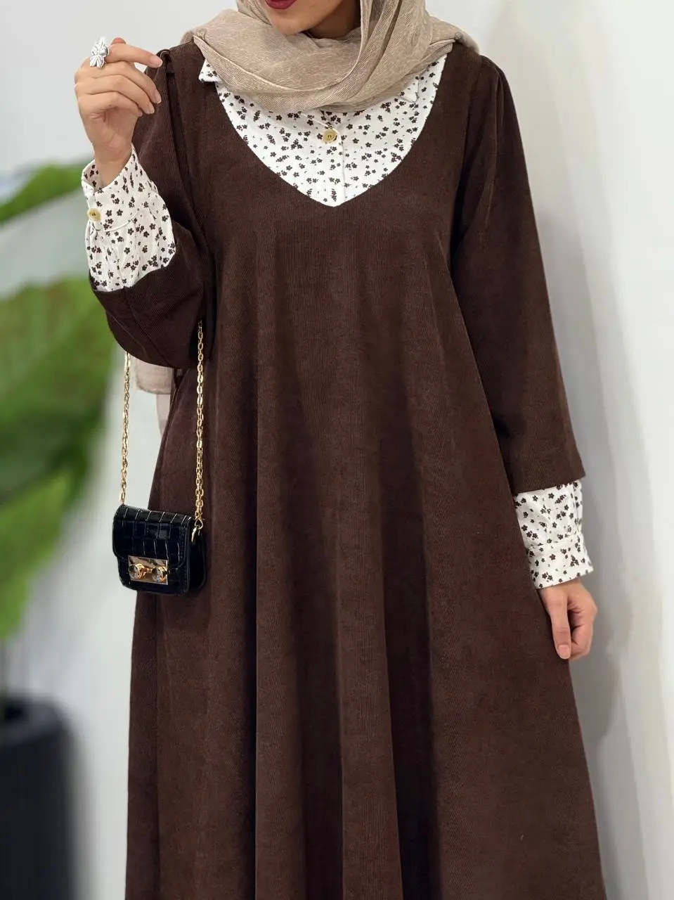 پیراهن مانتویی پاییزه نورین